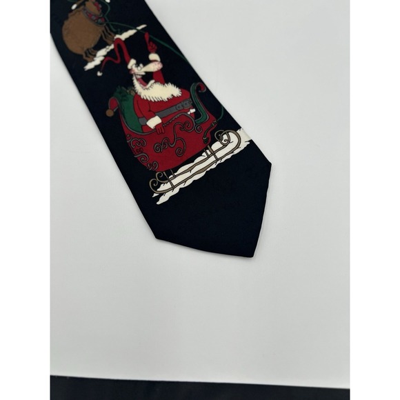 Holiday Santa Christmas Necktie - Picture 2 of 5